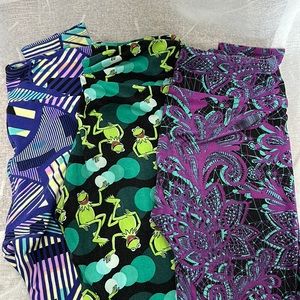 3 Lularoe One Size Leggings